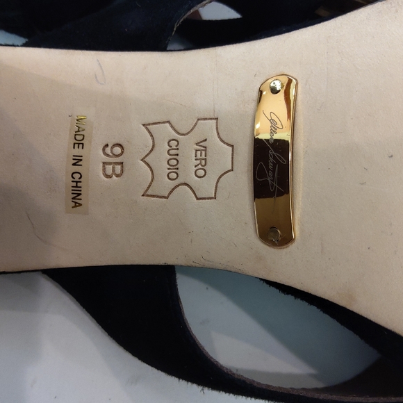 A.B.C. Black suede sandals Y2k - Picture 10 of 16